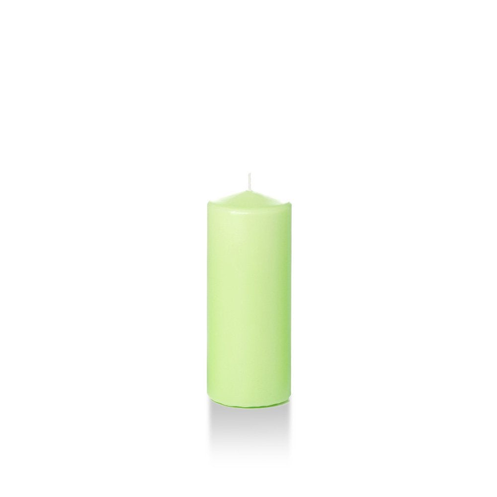 yummi 2.25" x 5" Mint Slim Pillar Candles - 4 per Pack