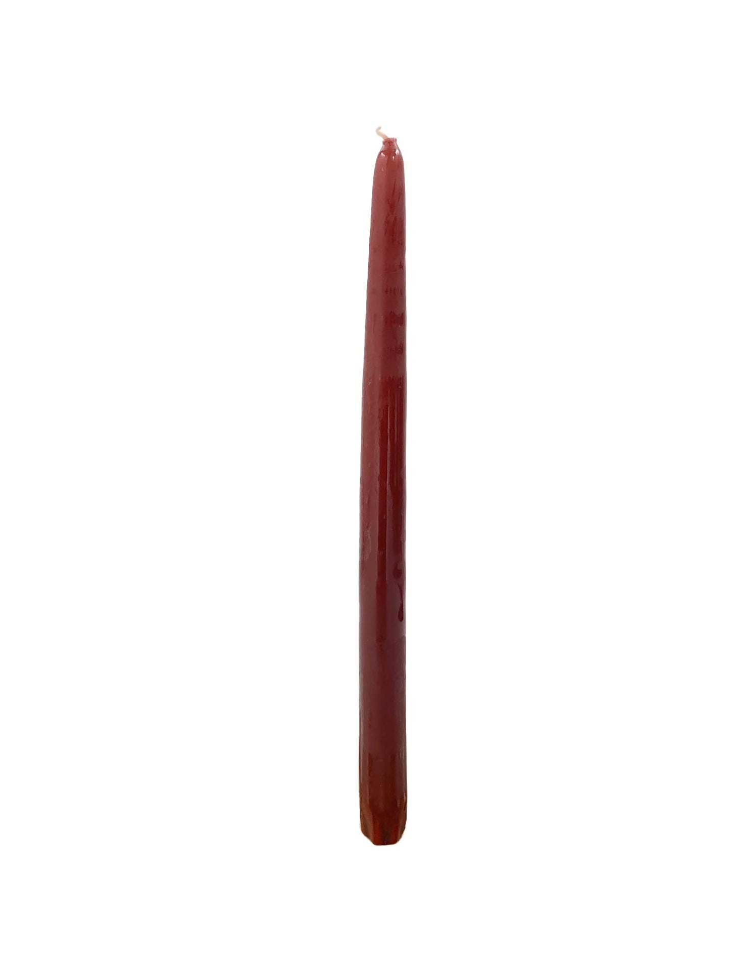 D'light Online Elegant 10" Unscented Chocolate Brown Taper Candles, Premium Quality Hand-Dipped Tapered Candles, Dripless and Smokeless - Set of 12 (10 Inch, Chocolate)