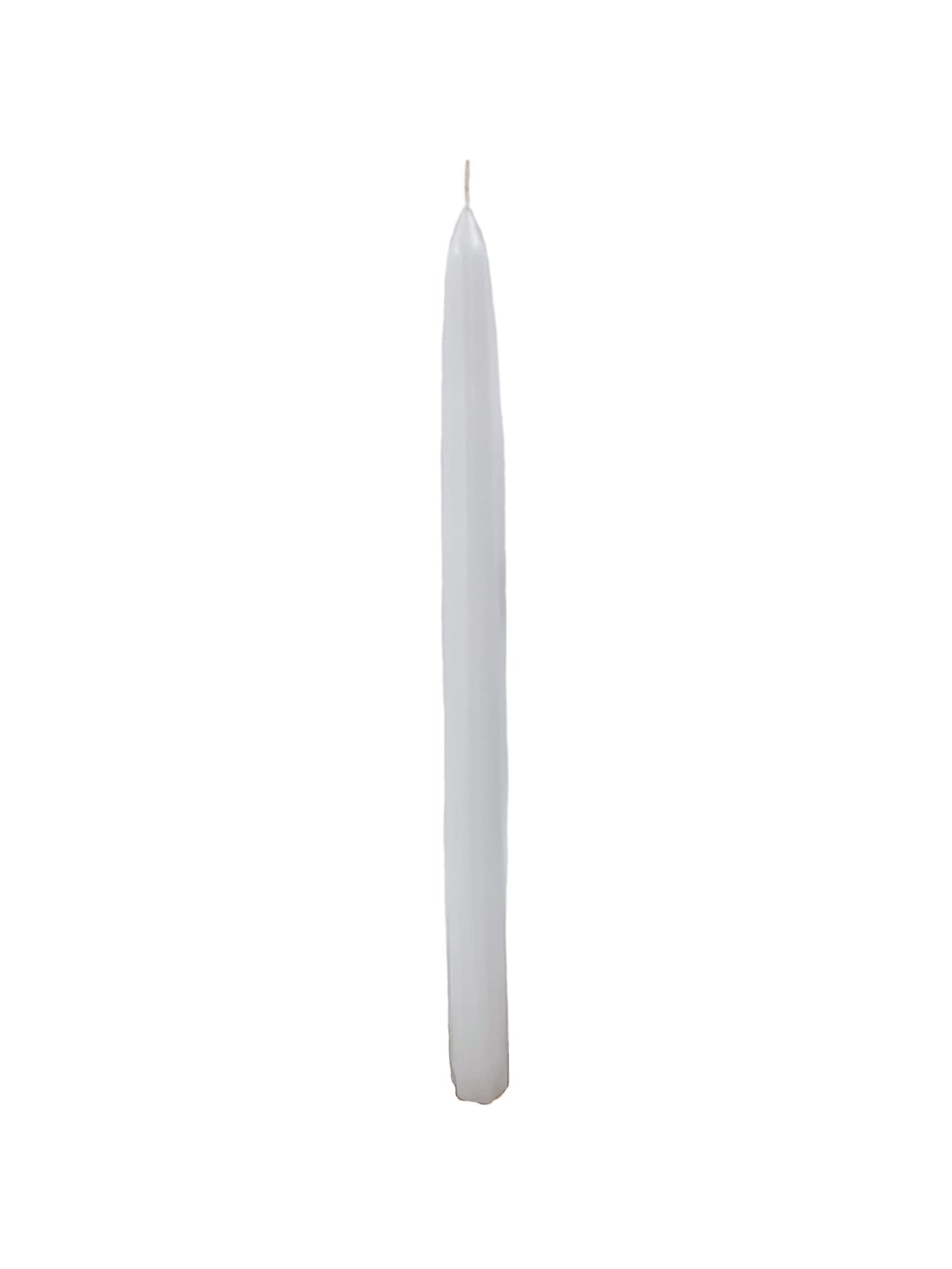 12 Inch Taper Candles, Premium Quality Candles Hand-Dipped Tapered Candles, Dripless, Smokeless and Unwrapped Bulk Pack for Events - Set of 12 (12 Inches, White)