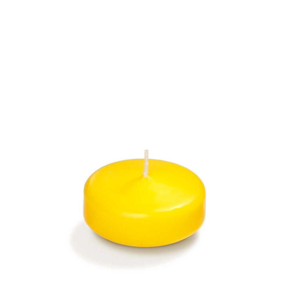 yummi Case of 18 3" Bright Yellow Floating Candles