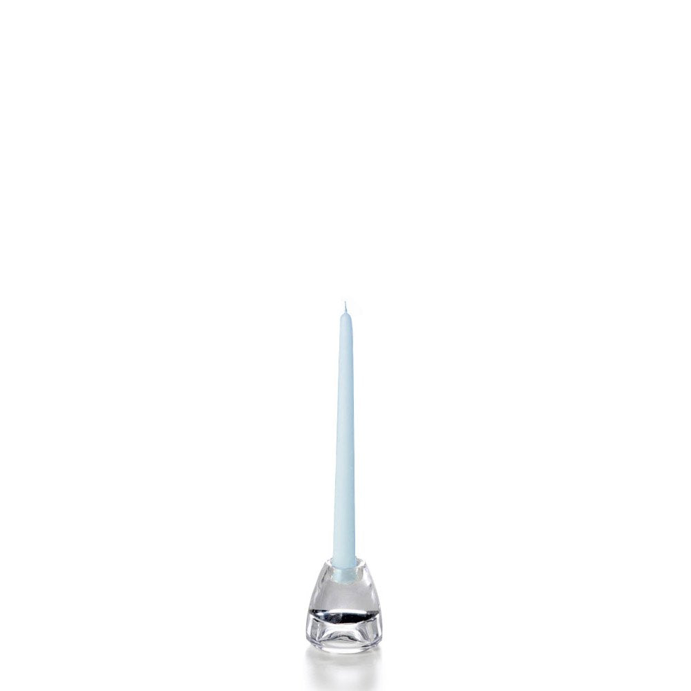 yummi Ice Blue Taper Candles -10 inch - 12 per Pack
