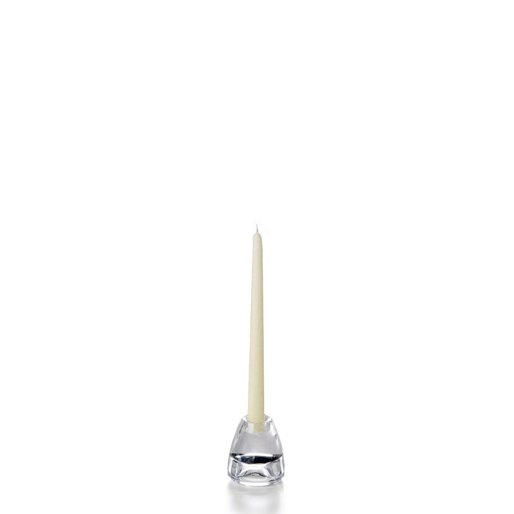 yummi Ivory Taper Candles -10 inch - 12 per Pack