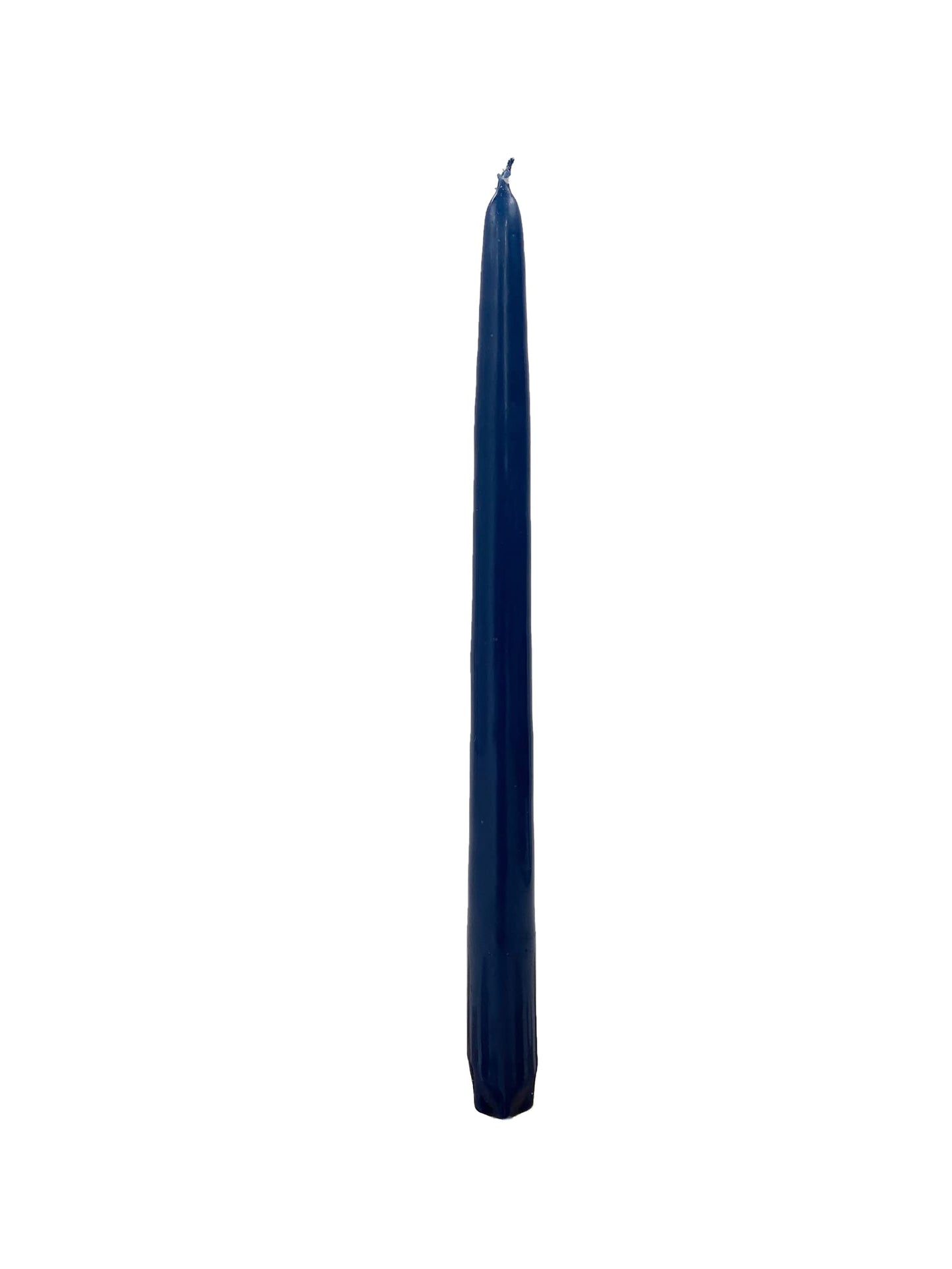 D'light Online Elegant 10" Unscented Cobalt Blue Taper Candles, Premium Quality Hand-Dipped Tapered Candles, Dripless and Smokeless - Set of 12 Individually Wrapped (10 Inch, Cobalt Blue)