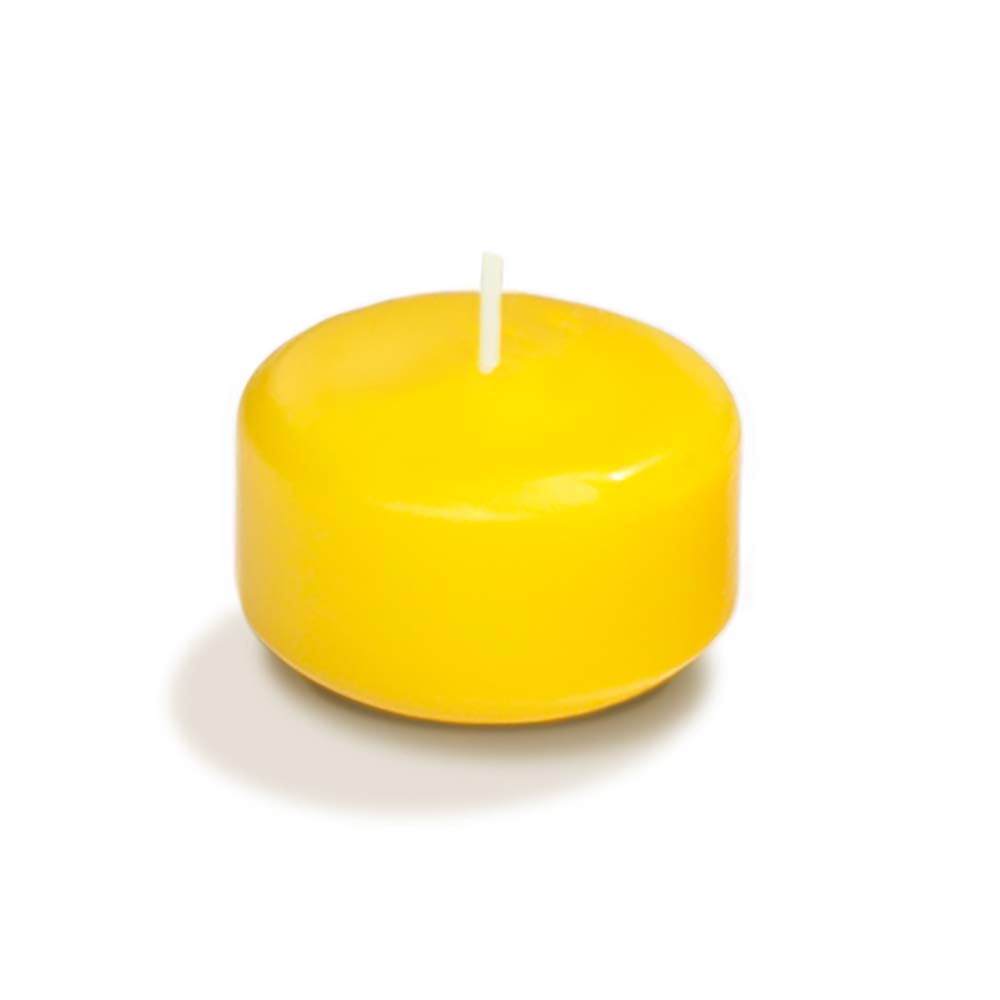 yummi Case of 120 1.75" Bright Yellow Floating Candles