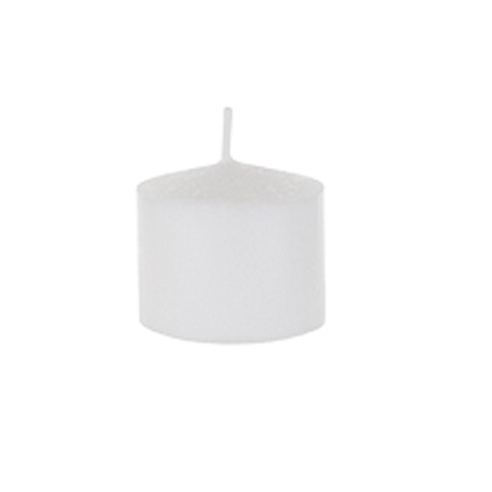 Mega Candles 72 pcs Unscented White Votive Candles, Pressed Wax Candle 10 Hours 1.5 Inch x 1.38 Inch, Home Décor, Wedding Receptions, Occasions, Events, Festivities, Meditations, Religious, Prayers