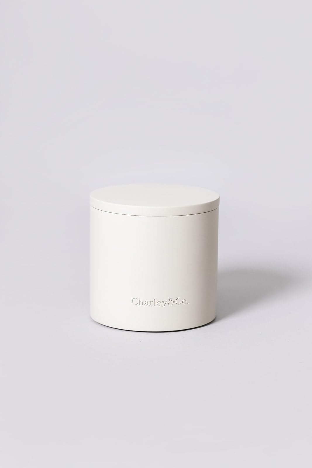Charley&Co. Neutral Minimalistic Cement Candle Holders - Designed to fit a Standard 14.5oz 3-Wick Candle or Smaller (1, Light Grey)