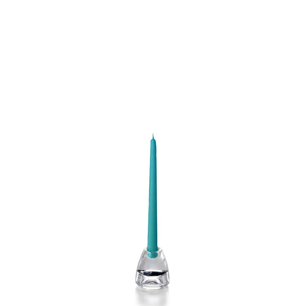 yummi Turquoise Taper Candles -10 inch - 12 per Pack