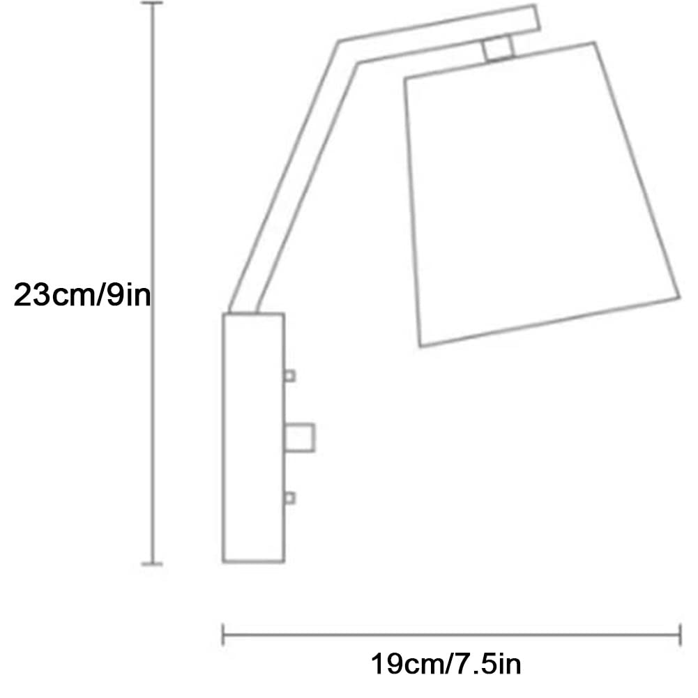 Wall Sconces Modern Nordic Coloured Wall Light Solid Wood Base Wall Sconce Rotary Switch Wall Mounted Lighting Fixture for Living Room Aisle Children's Kid's Bedroom Bedside Reading Wall Sconce Lighti