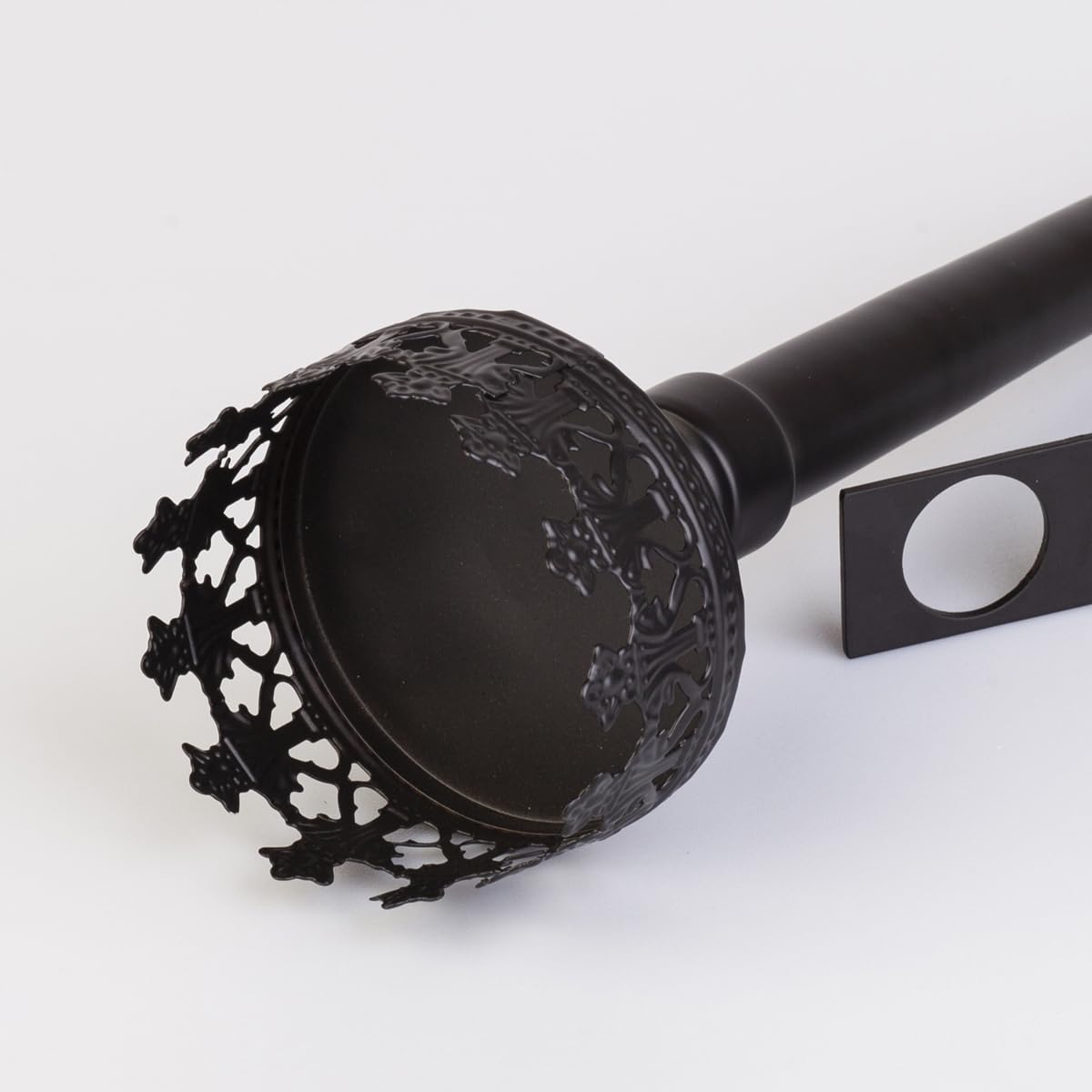 Wall Sconce Candle Holder Set of 2, Scepter Design Metal, Home Decoration for Living Room, Bathroom, Dining Room(Black)