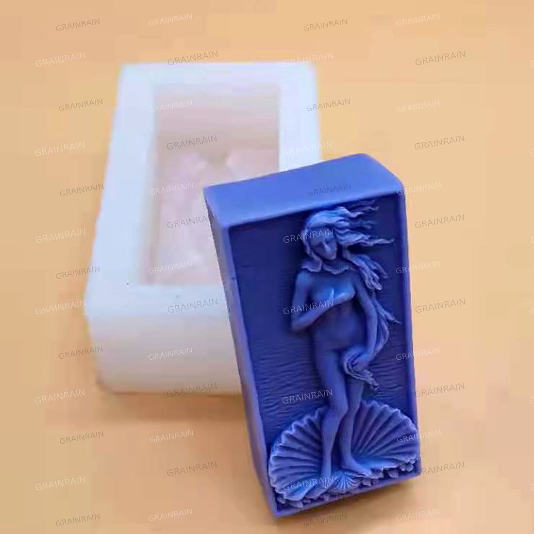 Angle Venus Silicone Soap Molds Soap Molds for Soap Making Silicon Molds for Soaps DIY Craft Handmade Soap Candle Plaster Resin Mould (12306)