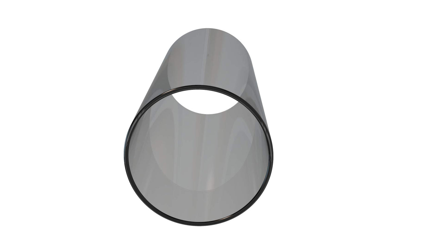 KETE LED Colored Glass Cylinder Candle Holder Bottomless Borosilicate Glass Globe Lamp Shade Replacement (Grey,2.5x6)