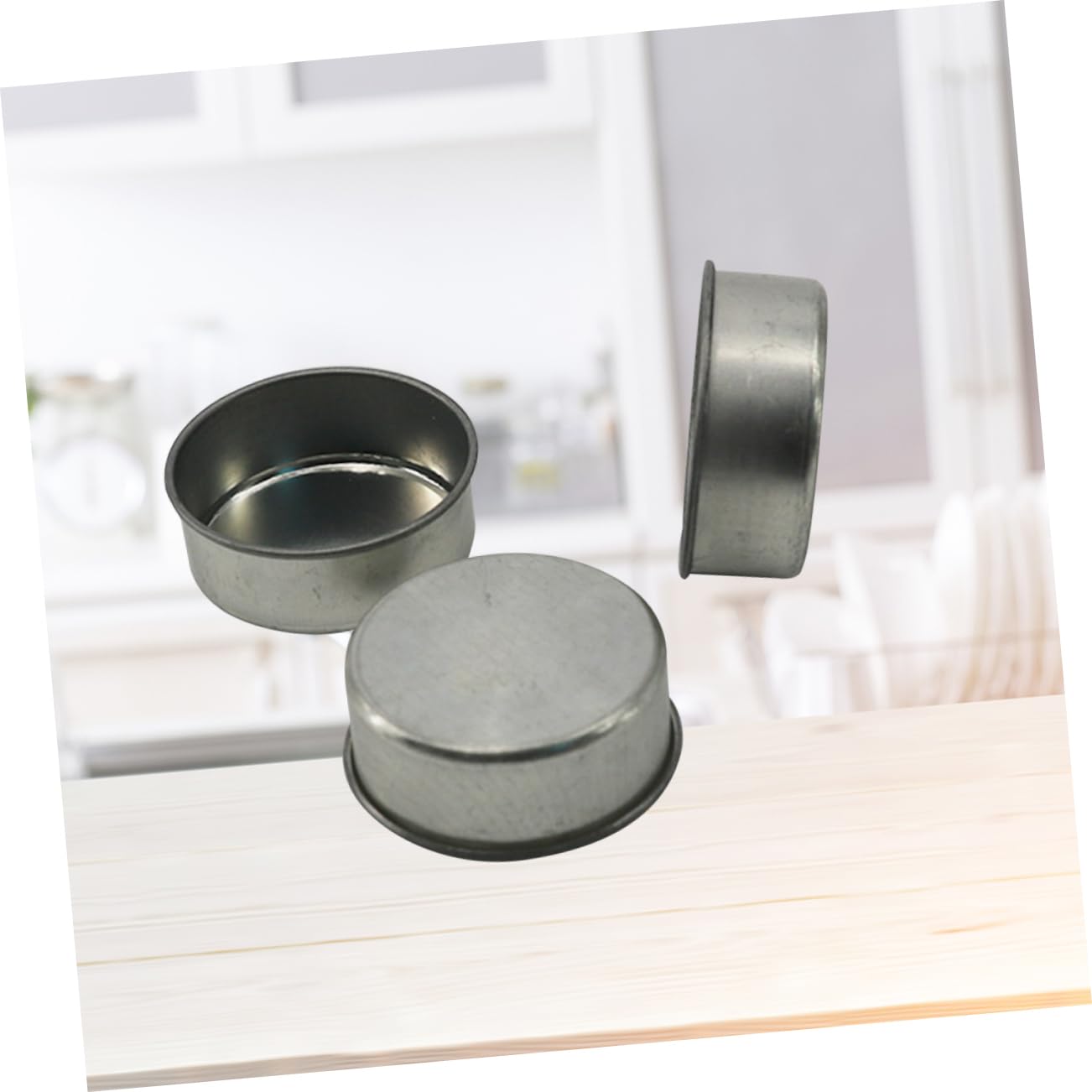 HEALSOPTHY 10pcs DIY Tealight Candle Tins Cans Elegant Iron Candlestick for Crafting Sample Holding