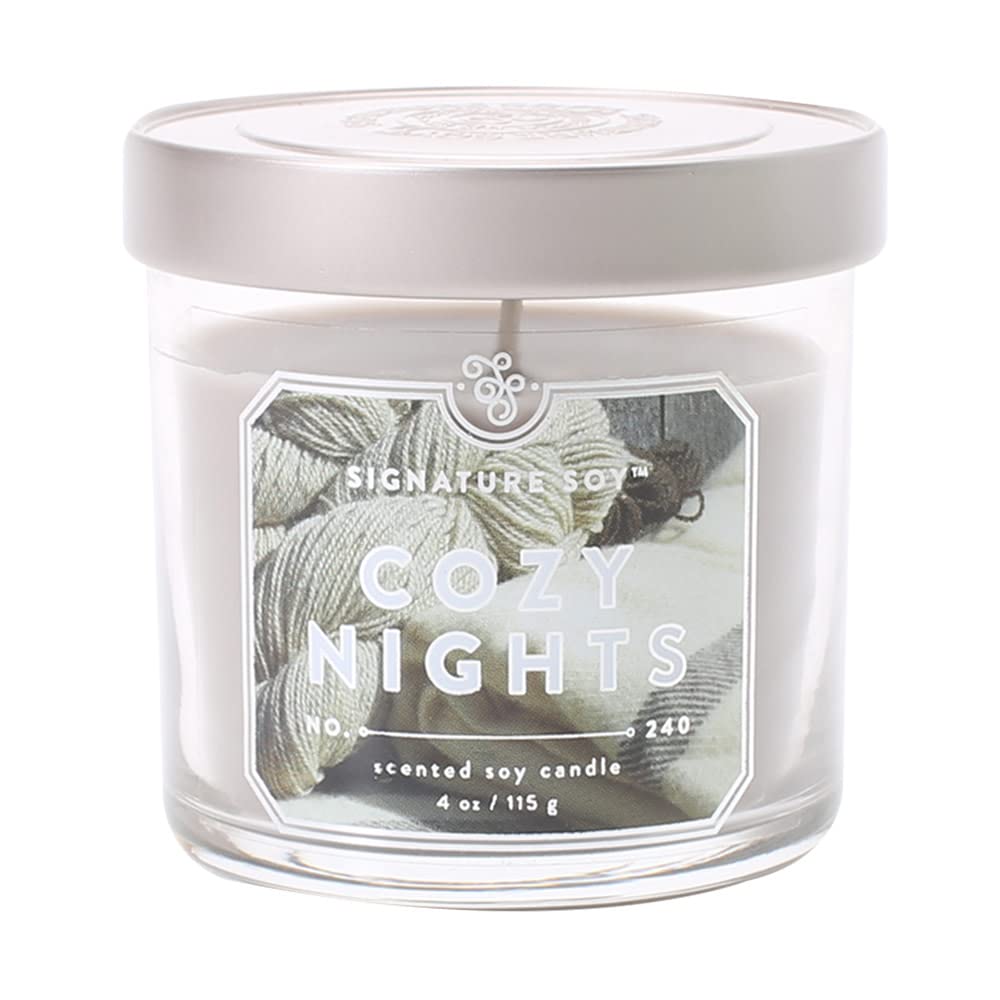 Signature Soy Lidded Cozy Nights Scented Candle