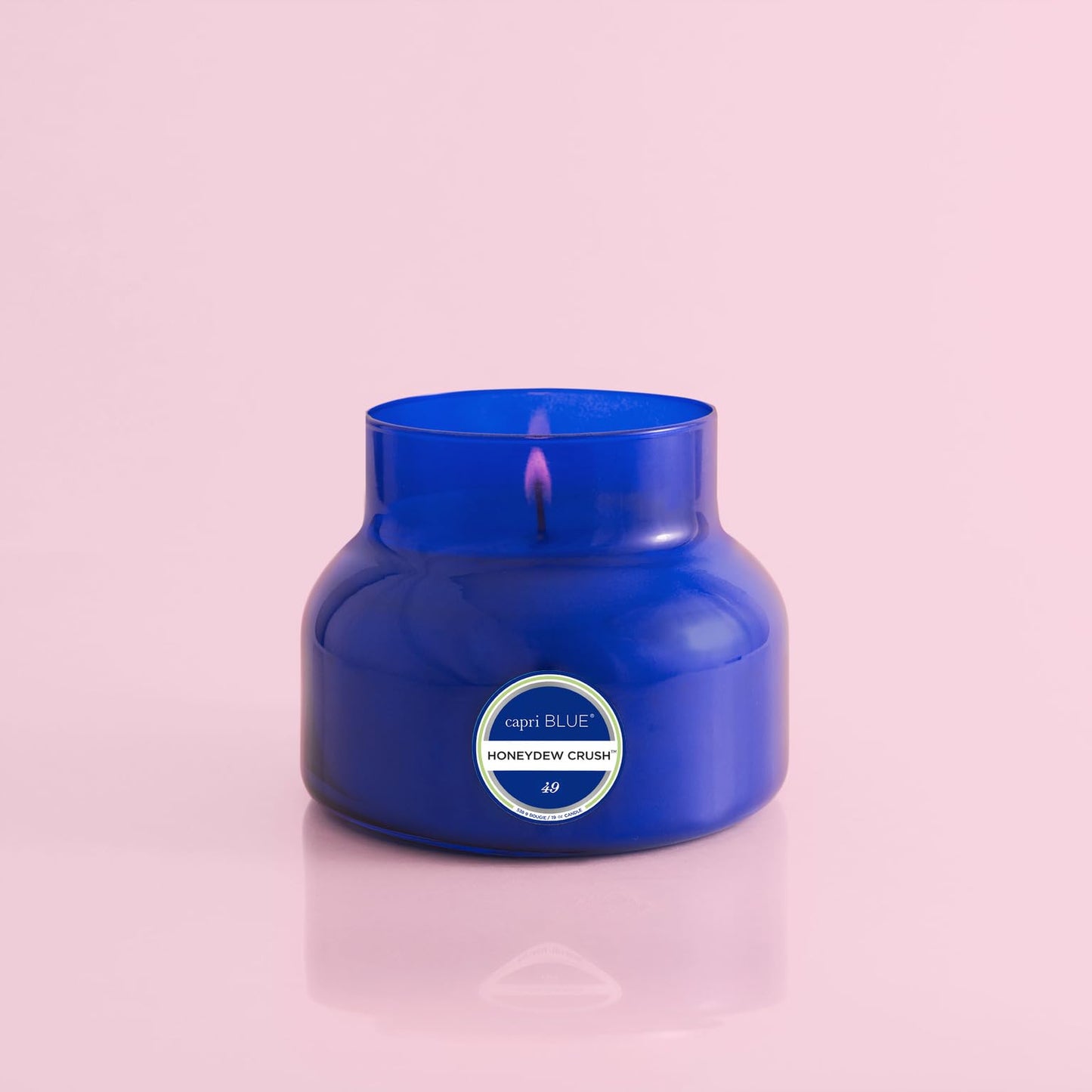 Capri Blue Signature Jar Candles - Long Lasting Soy Wax Blend - Luxury Tropical Scented Candles - Comes in Blue Decorative Glass Jar (Honeydew Crush, 19 oz)