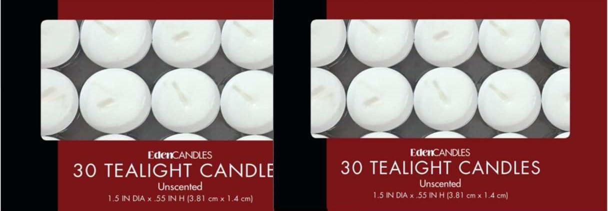 Tea Light Candles Premium Quality - Bright White Set of 60 in Two Strong Protective Boxes with Pull Out Tray