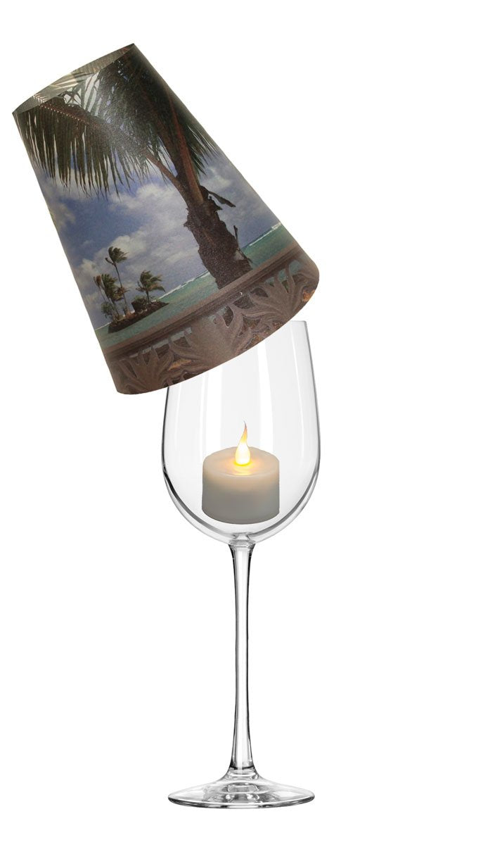 Royal Designs Vellum Tea Light Paper Wine Glass Lampshade, Beach Blue Sky, Set of 20 (TLS-1012A-20)