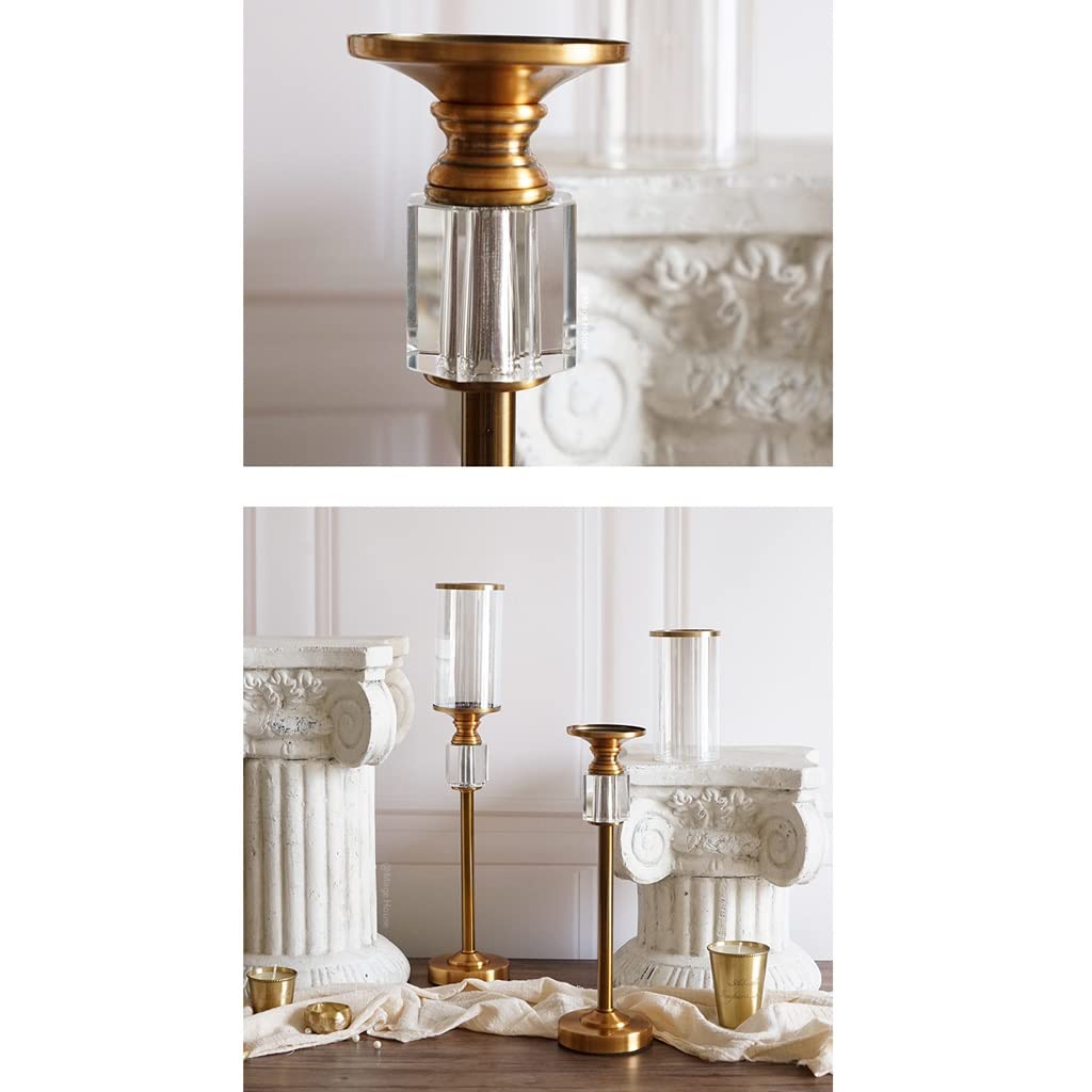 WAOCEO Candlestick Holders Candlestick Crystal Decoration Romantic Candlelight Dinner Ornament Modern Living Room Homestay Candlestick Decoration Candle Holders