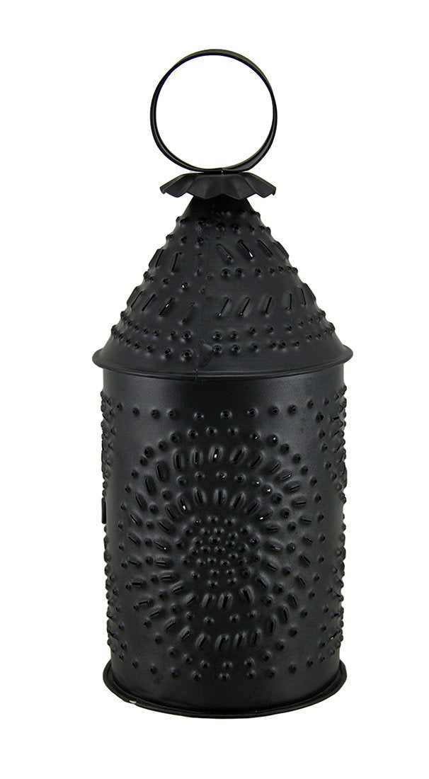 CWI Gifts 10" x 4" Revere Tin Punched Design Lantern For Pillar Candle