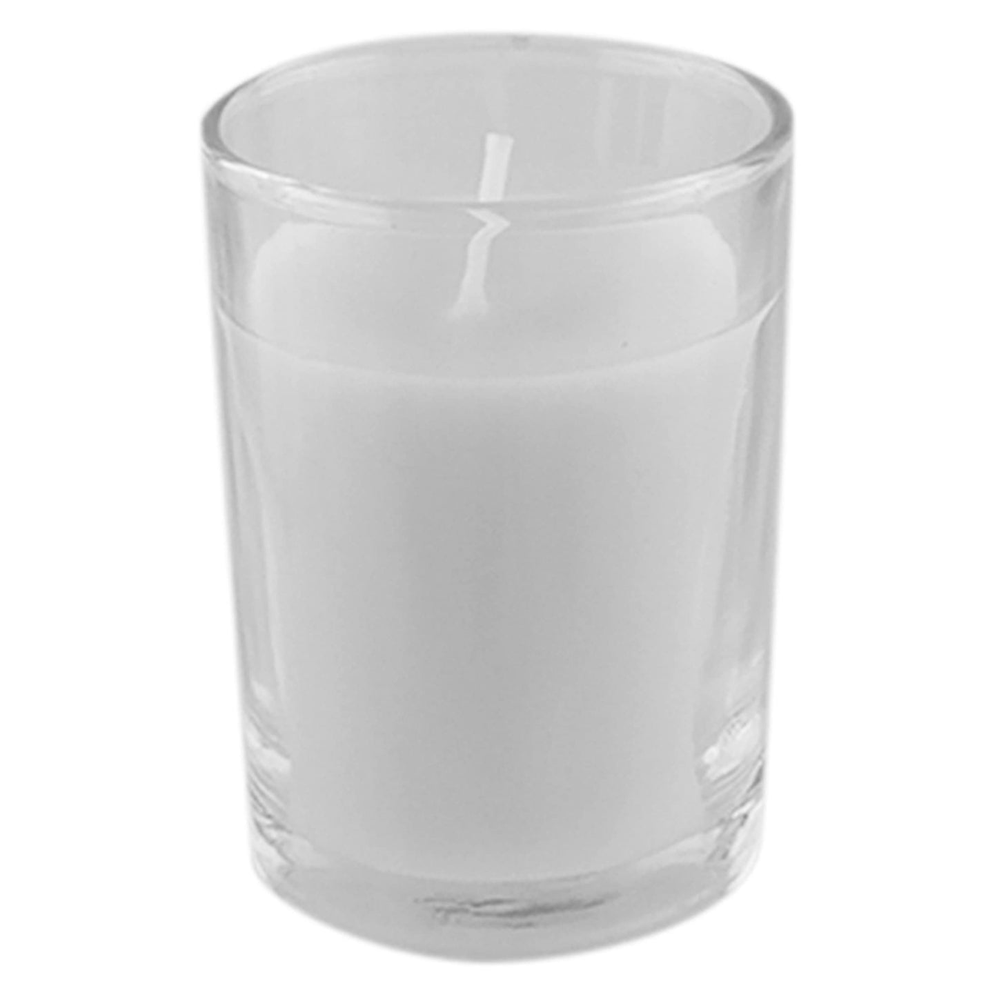 Mega Candles 12 pcs Unscented Glass White Container Candle, Votive Candles 12 Hour Burn Time 2 Inch x 2.5 Inch, Home Décor, Wedding Receptions, Occasions, Events, Festivities, Meditations, Prayers