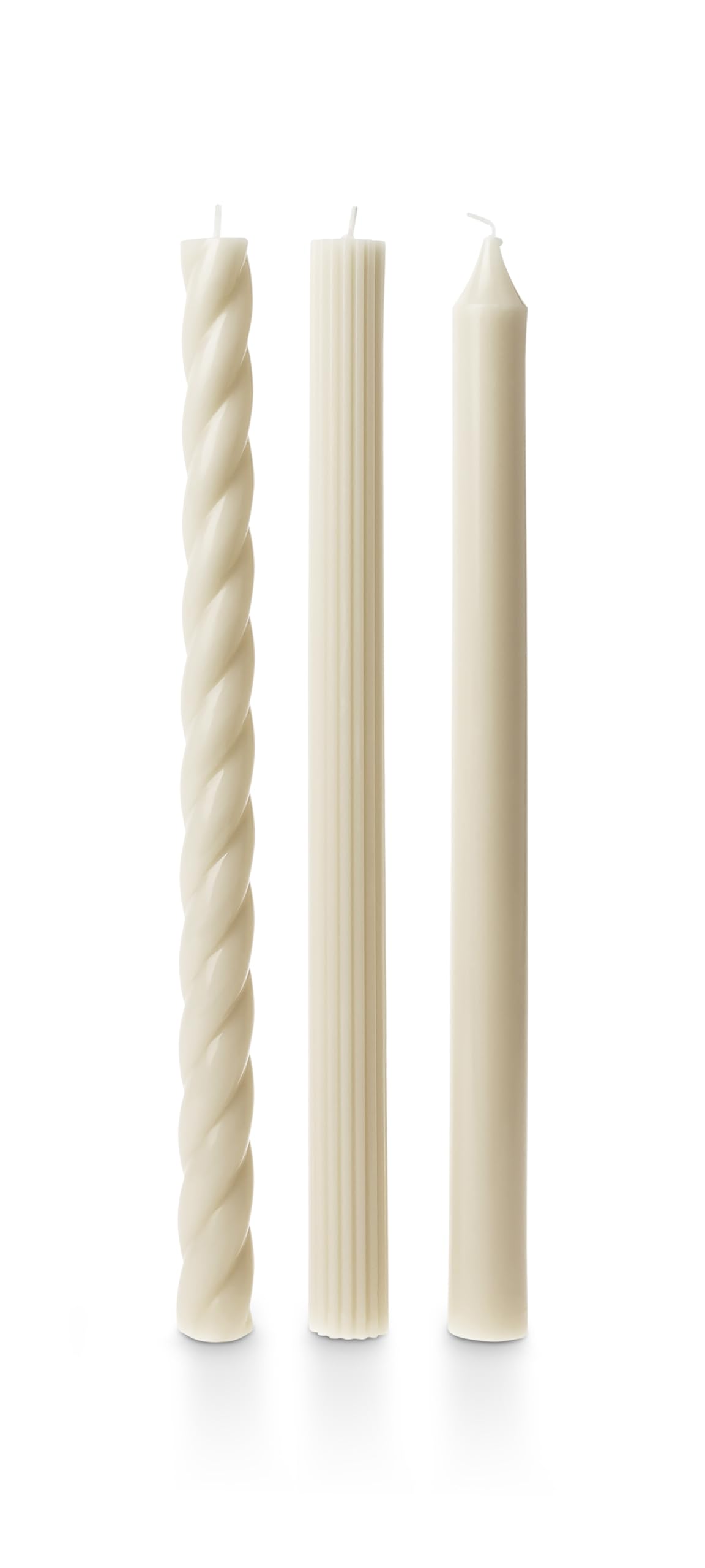 Illume Beautifully Done Unscented Assorted Candle Tapers 3-Pack, Driftwood