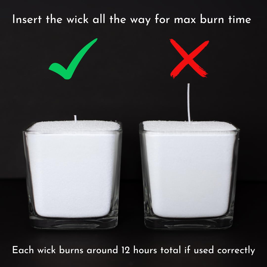 Foton Pearled Candle 18 Oz - Snowy Cider Non Toxic Luxury Long Lasting Powder Wax Sand Candles up to 120 Hours - Refillable Pearl Candle Sand with 30 Wicks