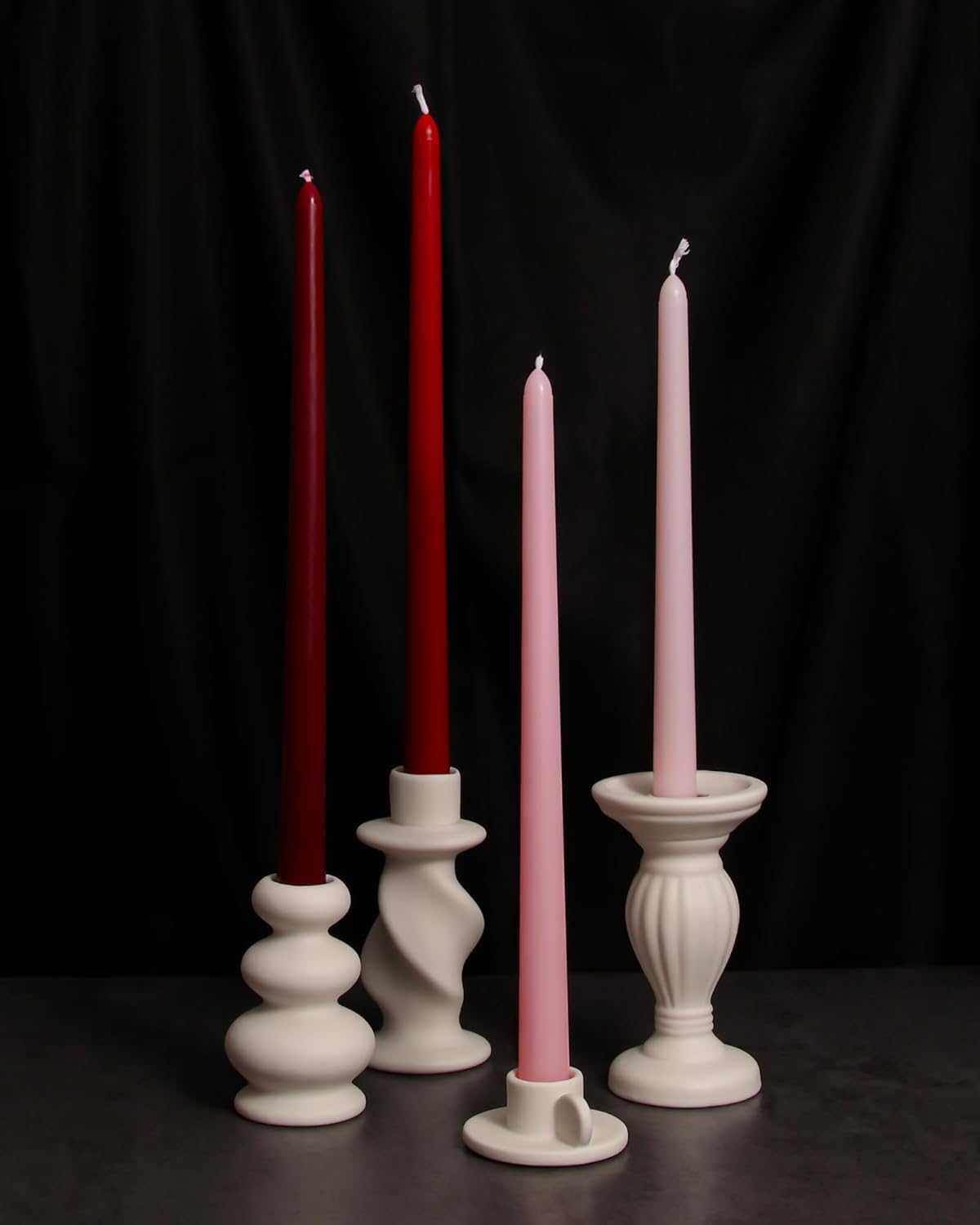 12 Inch Taper Candles Set of 6 Unscented Long Burning Smokeless Long Tall Tapered Candles for Candlesticks Sticks Wedding Home Christmas Decor Dinner