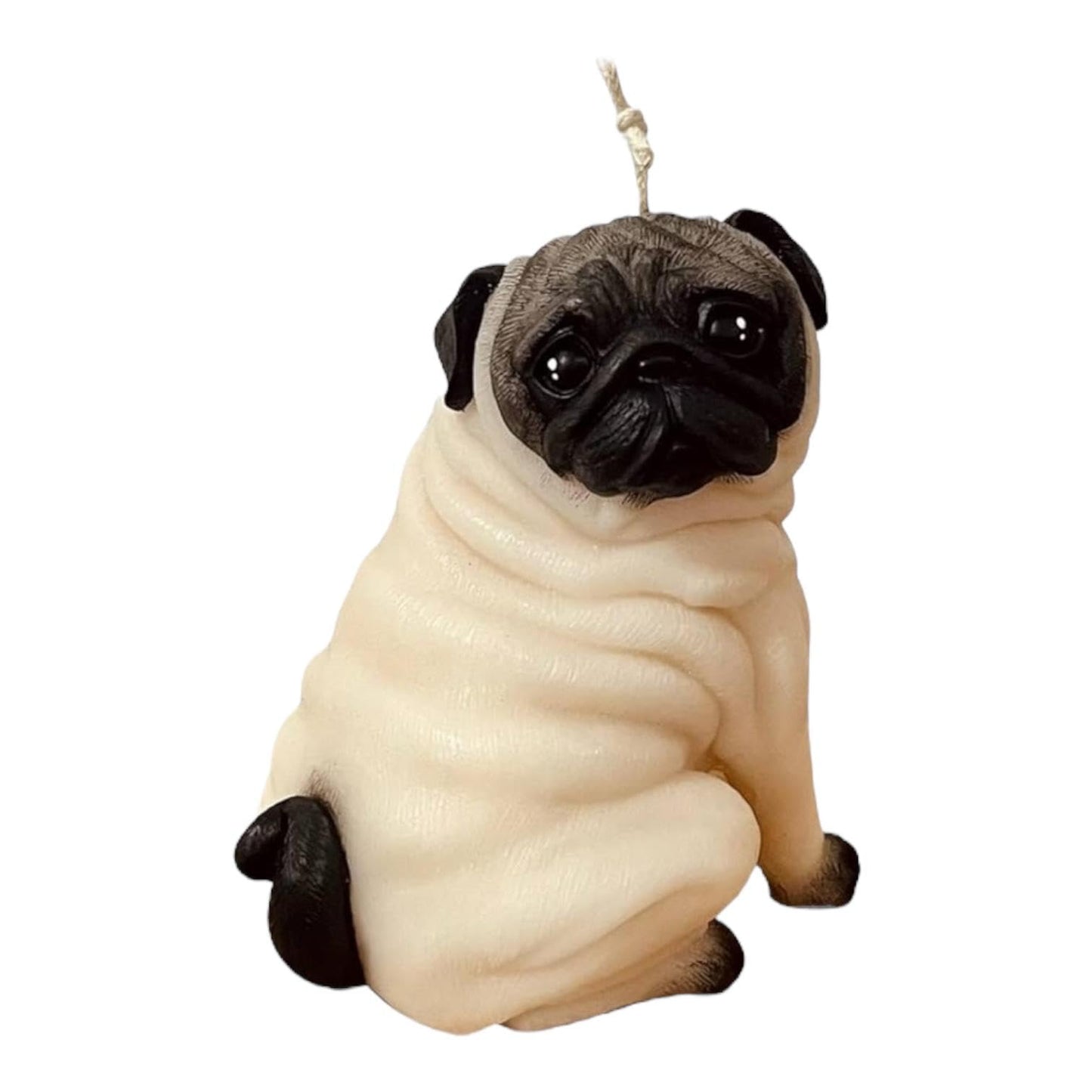 Aromatic and decorative candles in the shapes of pets, dogs, puppies, to give as a gift, decorate your home (Pug)