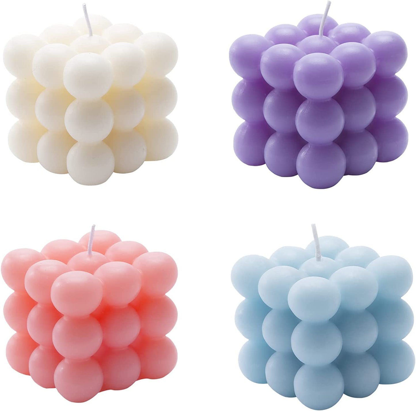 Carol Cao Bubble Candle - Cube Soy Wax Candles, Home Decor Candle, Scented Candle Set 1 Pieces, Home Use and Gifting (Purple) Christmas Gifts