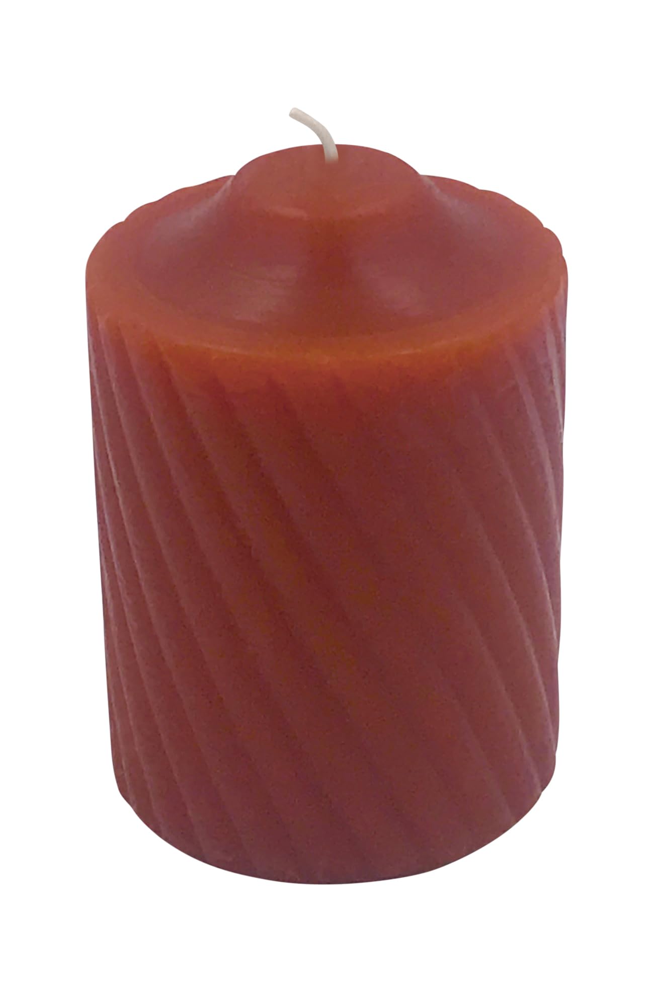 15 Hour Lightly Scented Votive Candles with a Textured Surface 19 Candles Per Box Made in The USA (Burnt Orange/Pumpkin Delight Scent)