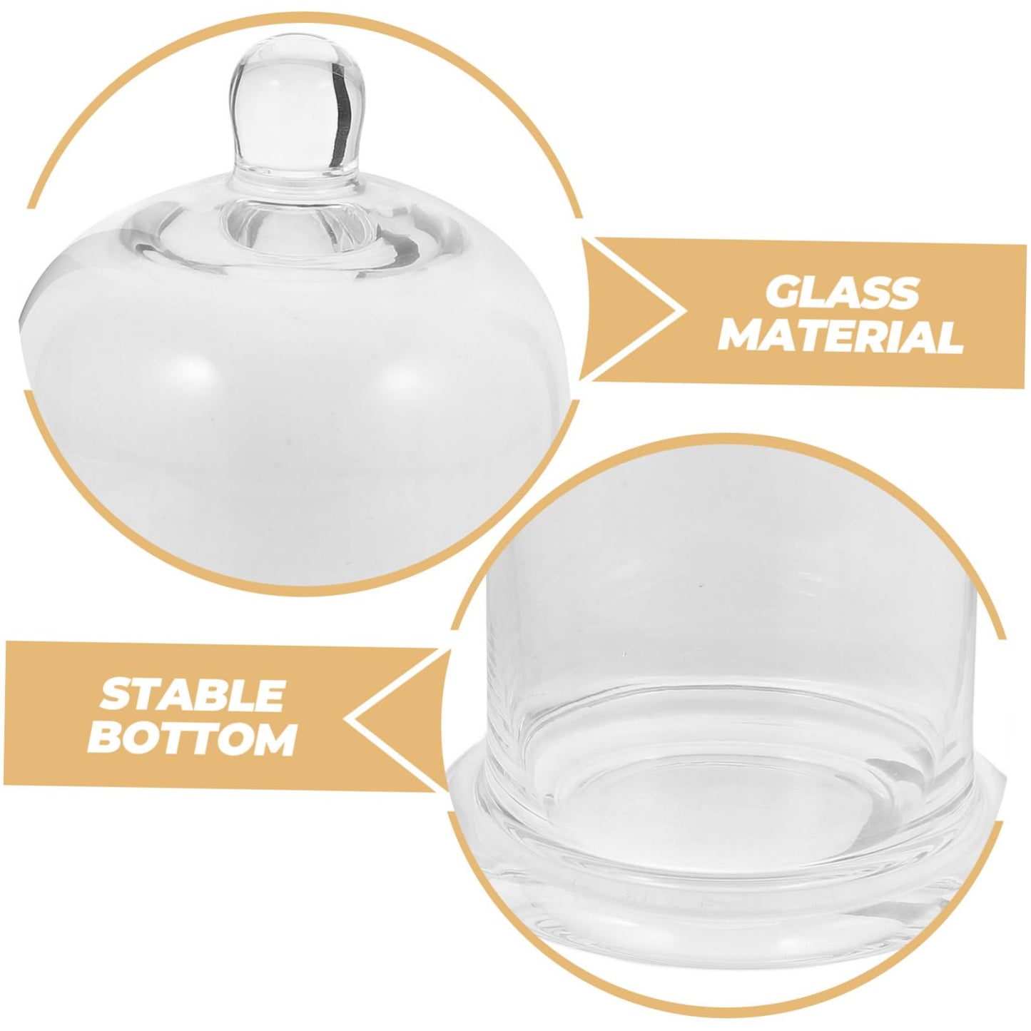 Amosfun 1 Set Elegant Glass Candleholder Decorative Candle Container for Weddings Home and Centerpieces Transparent Design for Romantic Atmospheres and Events