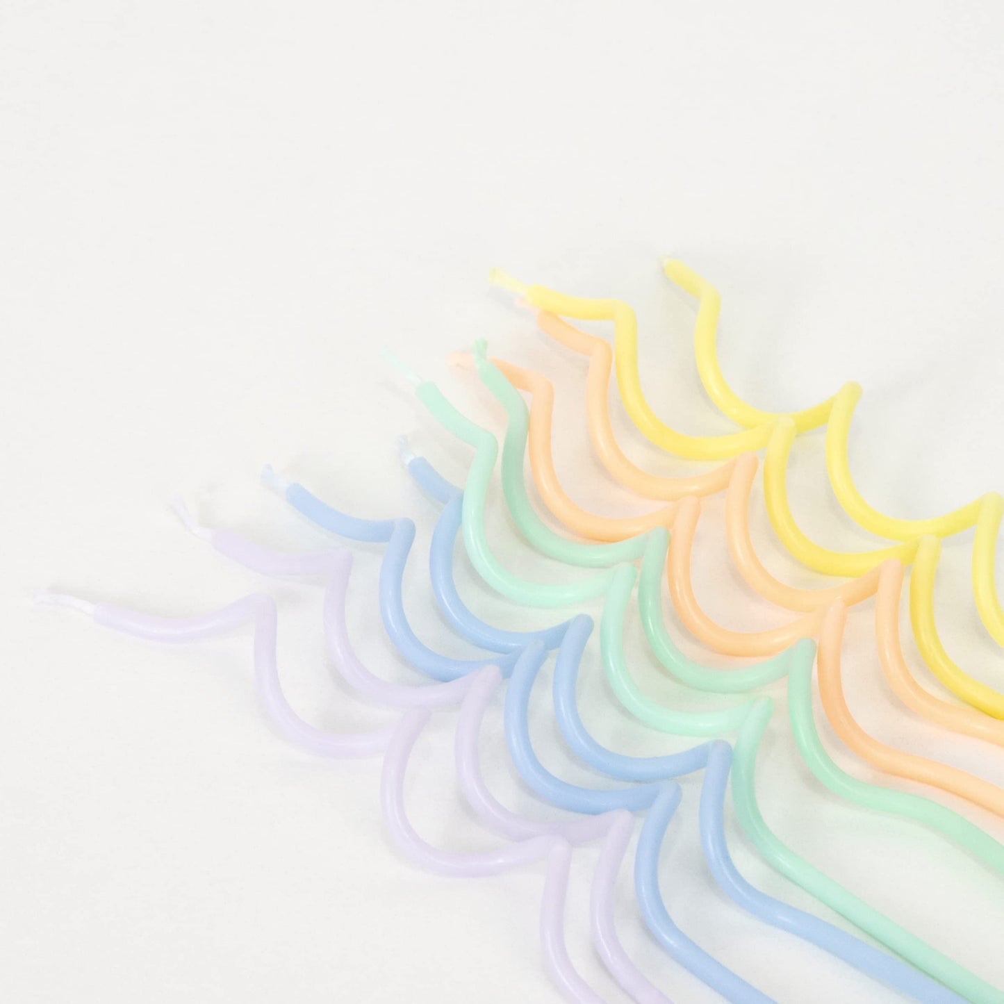 Meri Meri Swirly Tall Cake Candles (Pack of 20), 5" Tall Unscented Candles