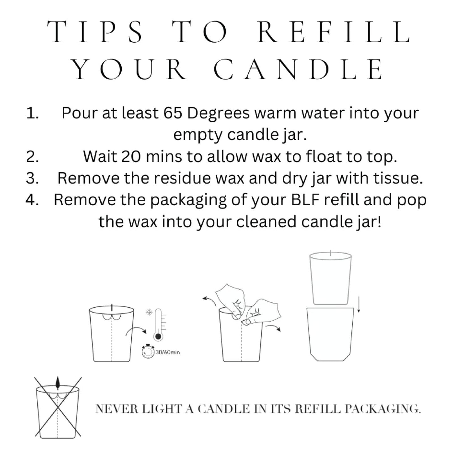 Bougies La Francaise - French-Made Scented Candle Refill - The Lake - Made in France, 200g, +/- 40-Hour Burn Time - 2.97 x 3.27 x 3.38 inches