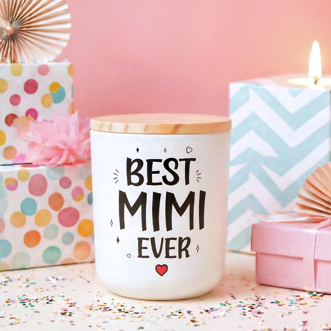 Mimi Mothers Day Gifts, Mothers Day Gifts for Mimi, Funny 70 Hours Lavender Candle Soy Wax Grandma Gift from Grandkids, Thoughtful Scented Candle Gift for Grandma on Mother’s Day Birthday Christmas