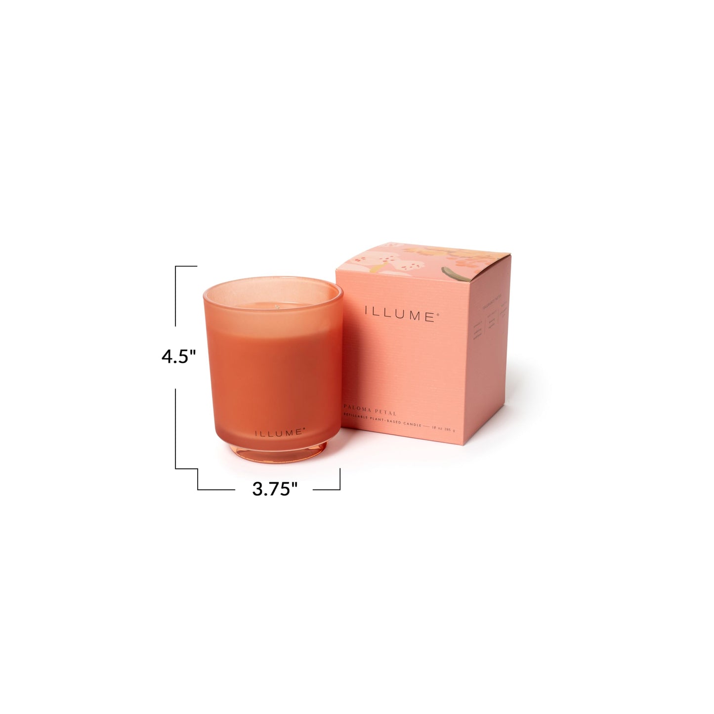 Illume Beautifully Done Essentials Paloma Petal Boxed Glass Scented Soy Candle