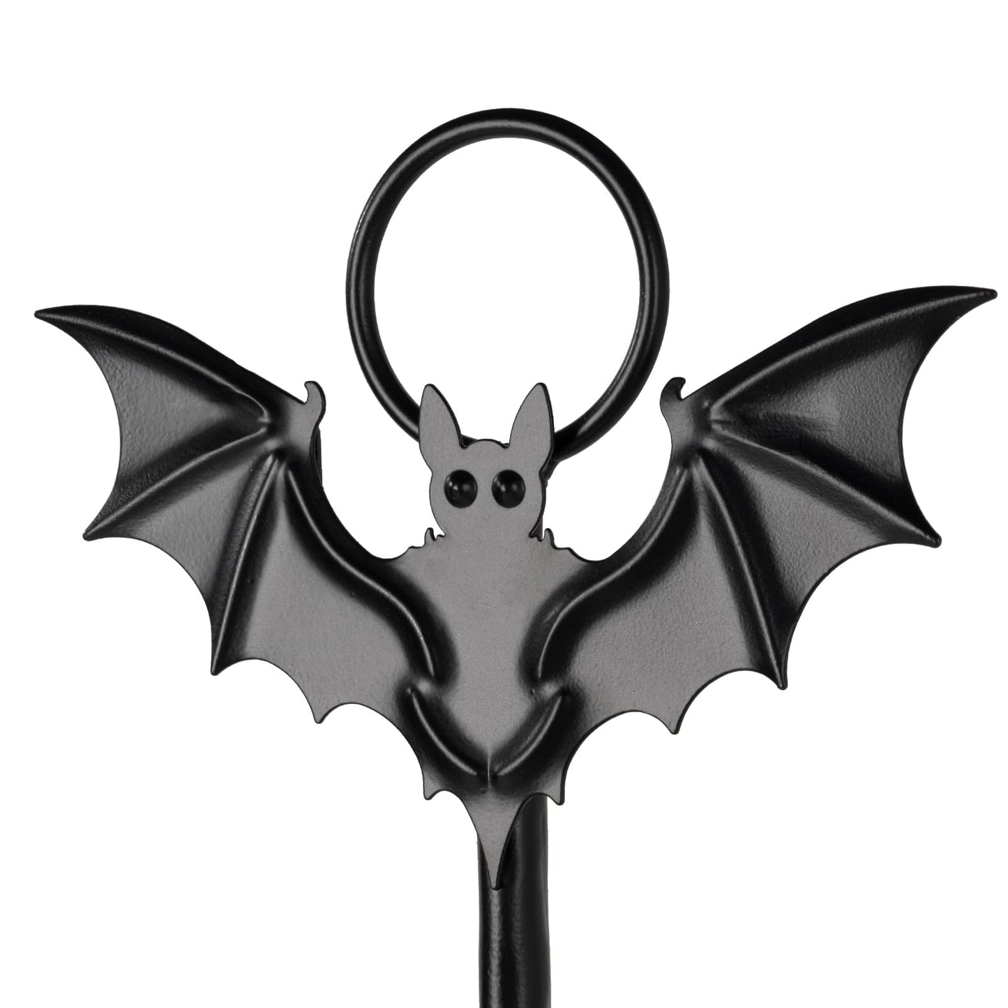 Wall Sconce Candle Holder Metal Hanging Wall Decorations Gothic Bat Wall Light Candle Holder for Home,Living Room, Bathroom, Dining Room, Set of 2(Black