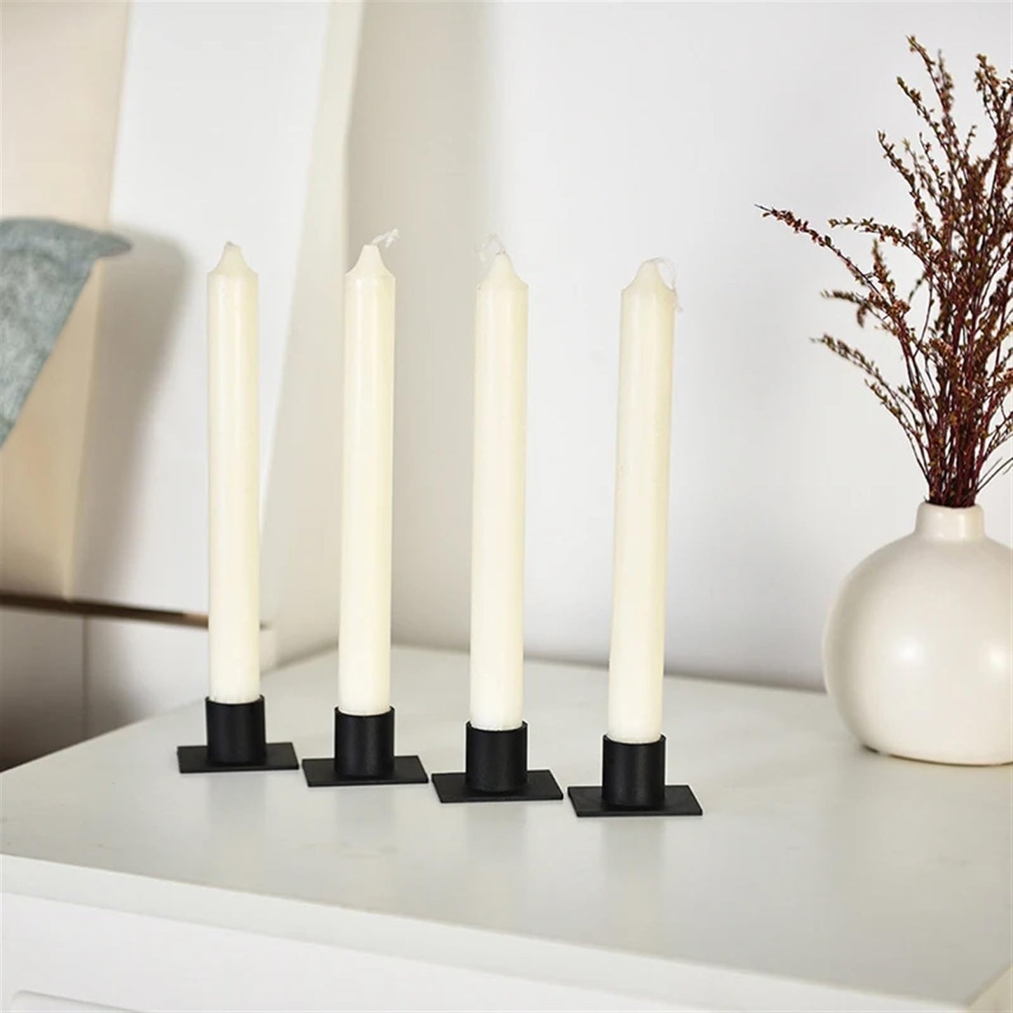 Candlestick Holders European Iron Candlestick Restaurant Candle Base Retro Metal Candlestick Holder Candle Cup Candle Holders (Color : A2)