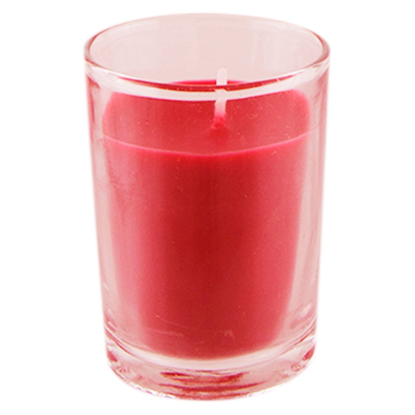 Mega Candles 12 pcs Unscented Glass Red Container Candle, Votive Candles 12 Hour Burn Time 2 Inch x 2.5 Inch, Home Décor, Wedding Receptions, Occasions, Events, Festivities, Meditations, Prayers