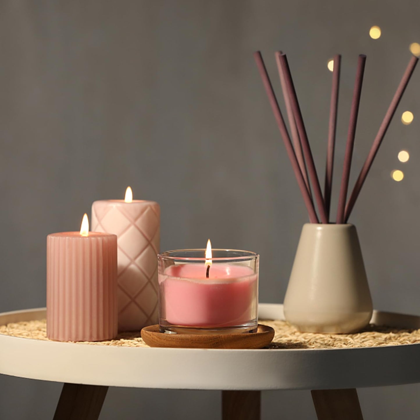 SUPMIND 16 fl. oz Candle Jars 6 Pack - 3 Wick Large Empty Clear Glass Candle Making Vessels with Bamboo Lids, Bulk Candle Jars for Making Candles Containers - Dishwasher Safe