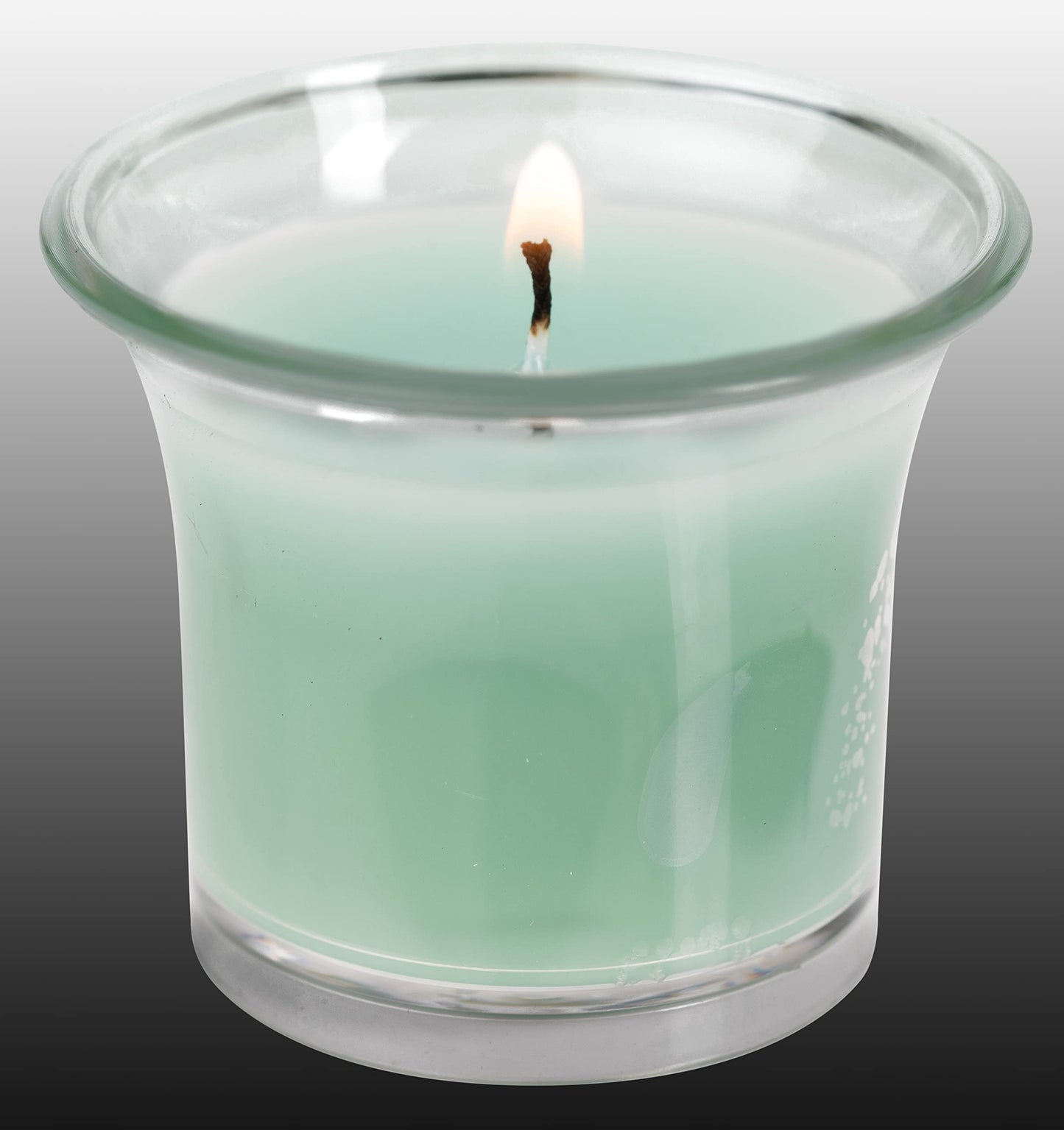 Hyoola Clear Cup Scented Votive Candles - Fresh Cotton - 12 Hour Burn Time - 4 Pack - European Made