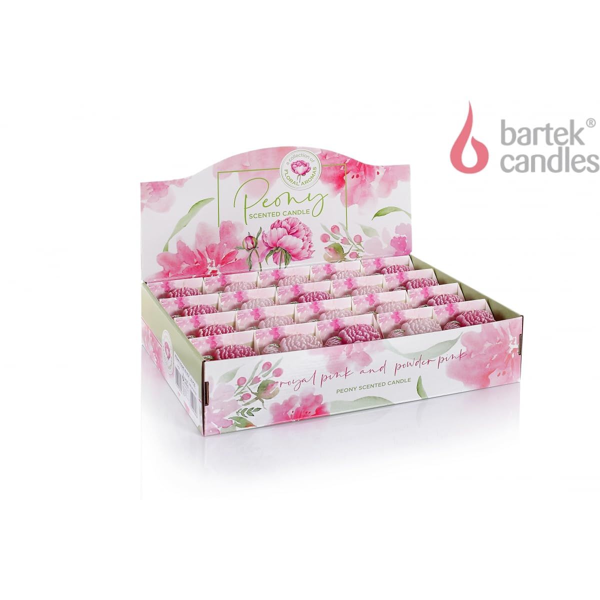 4 Pack Scented Candle Peony Flower Shape Candles Decorative Cute Candles Pink Red Flower Wax Candles for Valentine's Gifts Home Bedroom Party Wedding Birthday (Pink)