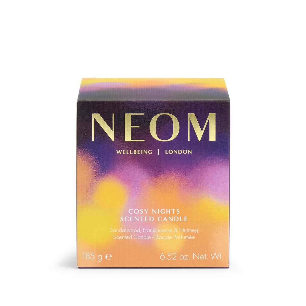 NEOM Cosy Nights Candle,1 Wick | Sandalwood, Frankincense & Nutmeg I 100% Naturally derived Wax I 100% Natural fragrances I Relaxing