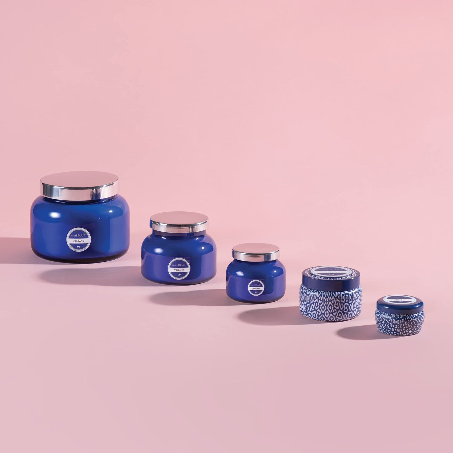 Capri Blue Signature Jar Candles - Long Lasting Soy Wax Blend - Luxury Tropical Scented Candles - Comes in Blue Decorative Glass Jar (Coconut Santal, 19 oz)