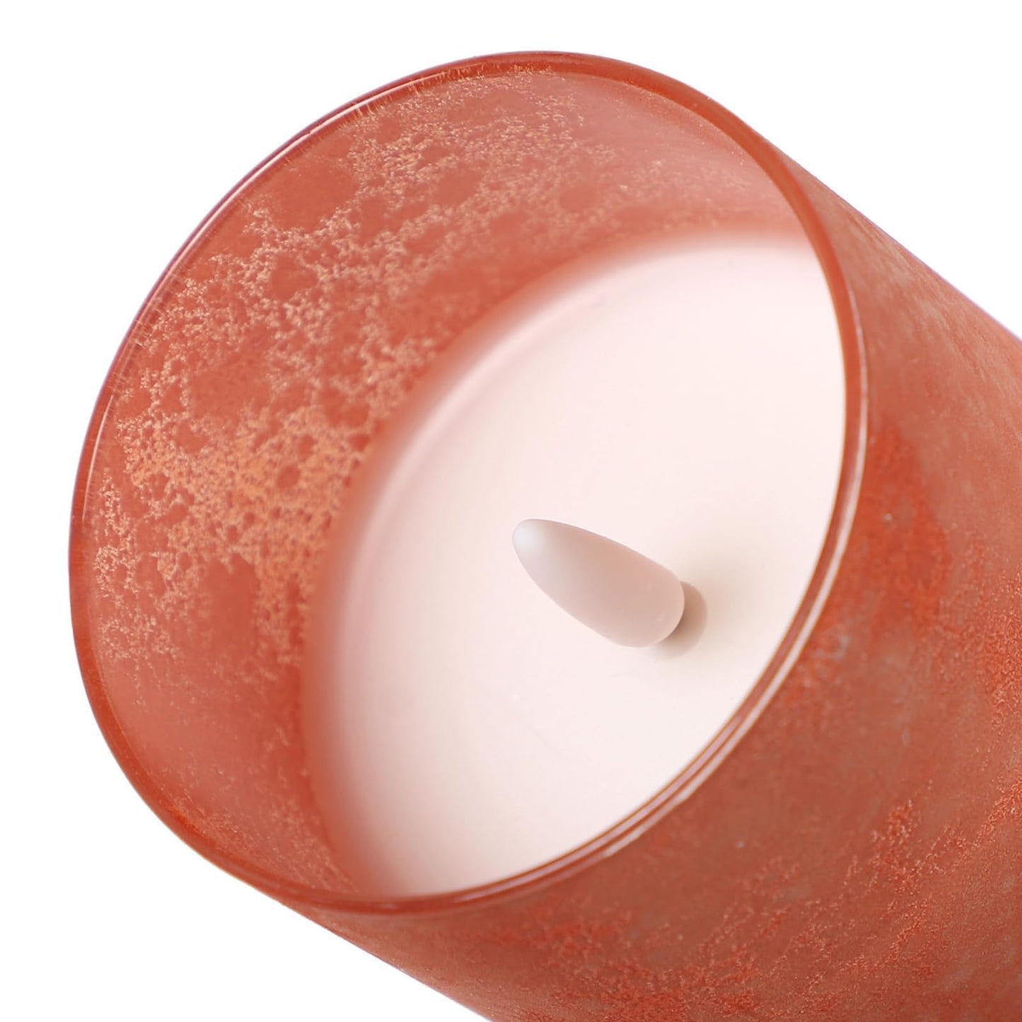 ANGELLOONG Orange Flameless Candles with Remote for Fall Decor, Burnt Orange Real Wax LED Pillar Lights, Flickering Battery Operated Fake Candles for Halloween Christmas Decor