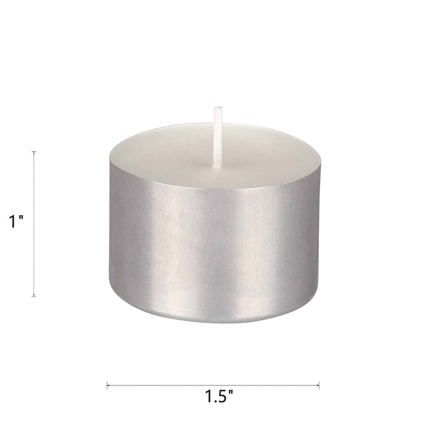 Mega Candles 50 pcs Unscented Jumbo White Tea Lights Candles, Pressed Wax Candle 8 Hour Burn Time, Home Décor, Wedding Receptions, Occasions, Festivities, Events, Meditations, Prayers, Vigil, Altar