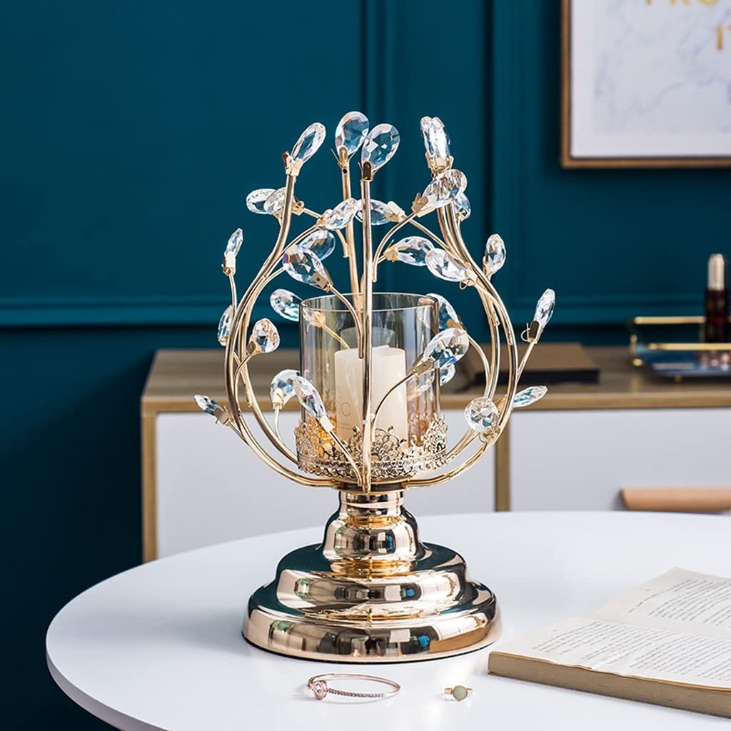 Candlestick Holders Aromatherapy Candle Holder Crystal Candle Holder Ornaments Light Luxury Home Table Candle Light Dinner Props Romantic Candle Holders (Size : A)