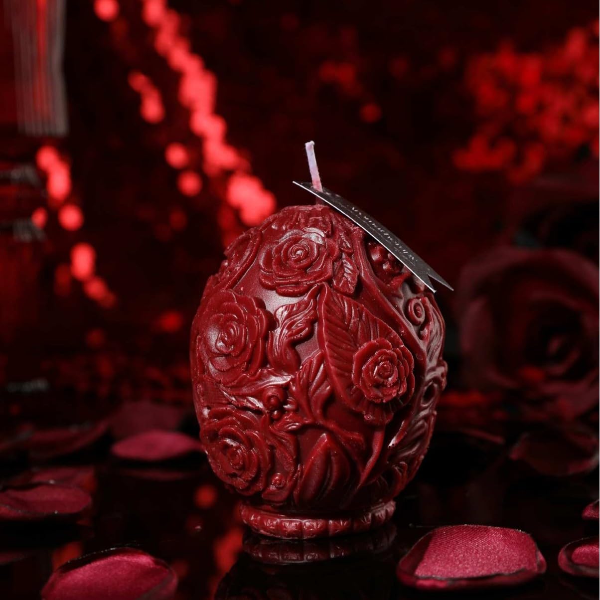 Romantic Low Temperature Oil Candles for Couples - Safe & Sensual Wax Candles to Set The Mood (1, RED)