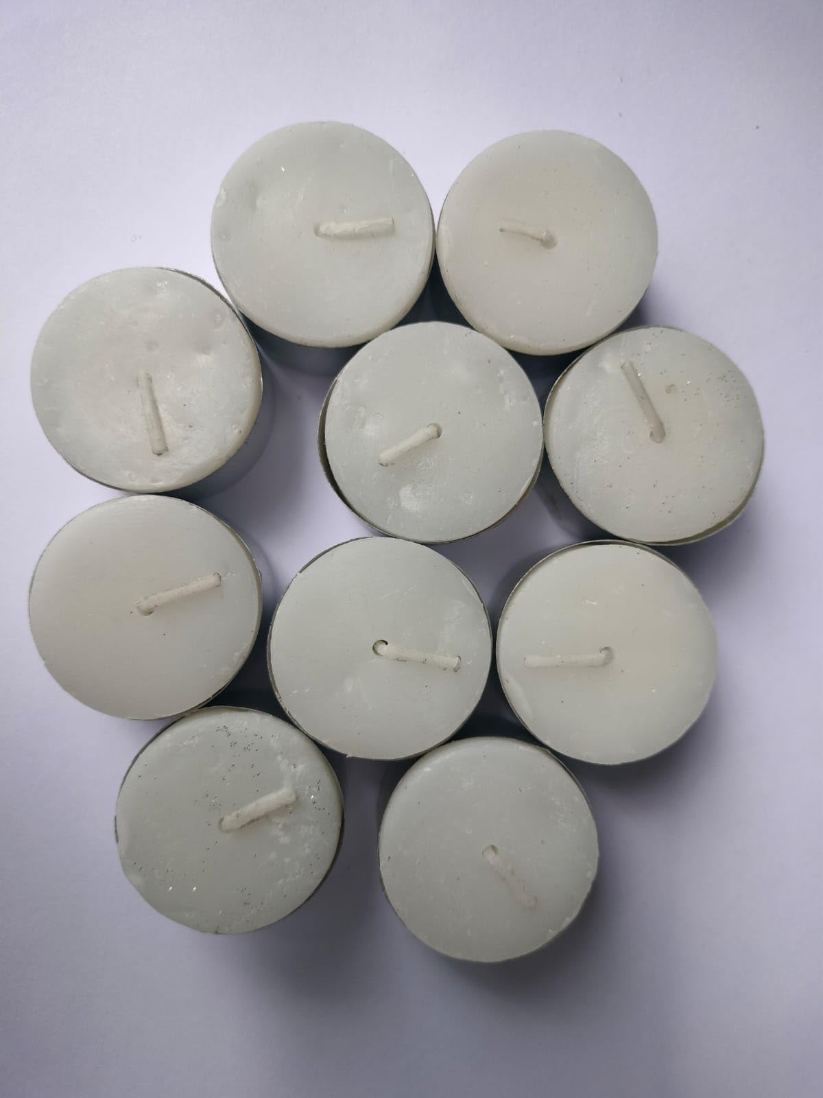 PEAKHILL_Tealight Candles 100% Pure Wax, Unscented, Long Burning Tealight, 9 Hours Burn time, White Unscented Tea Light Candles (Pack of 50)