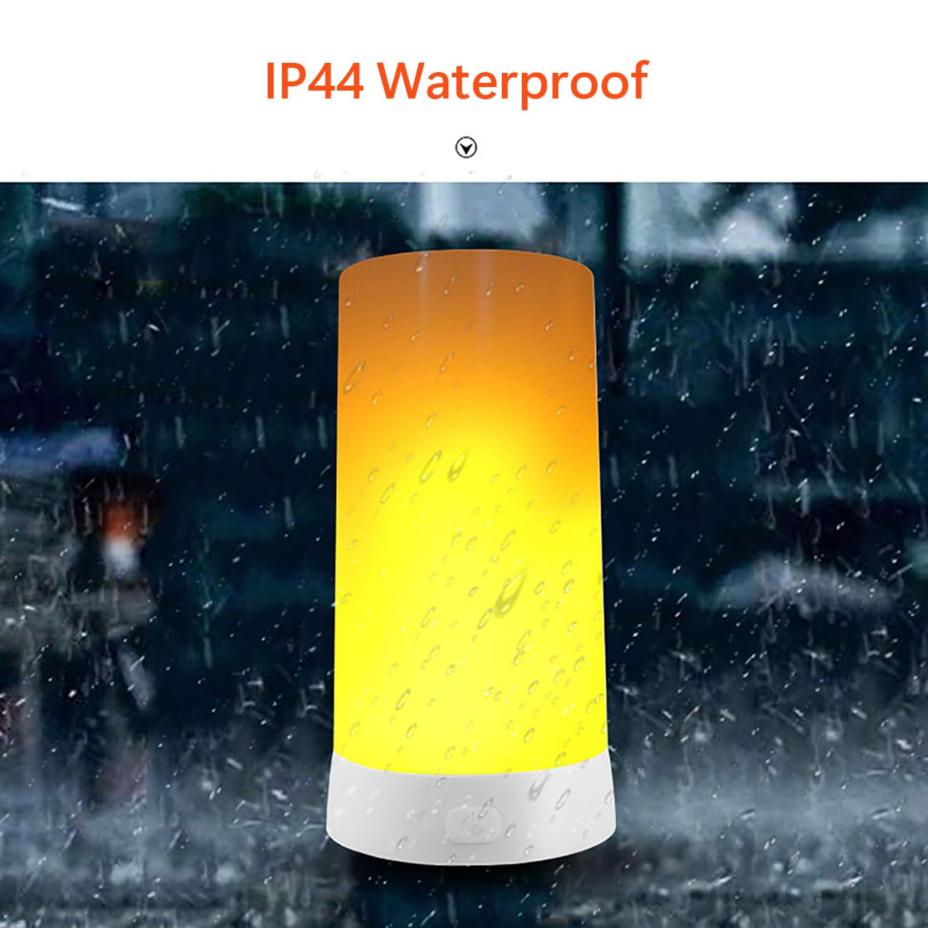 LOVUMMOR LED Flame Effect Light, Flame Lamp with Remote & Timer, USB Rechargeable 4 Modes Waterproof Fire Lights Campfire Fireplace Lantern, Flameless Candles for Home Garden Halloween Party Bar Décor