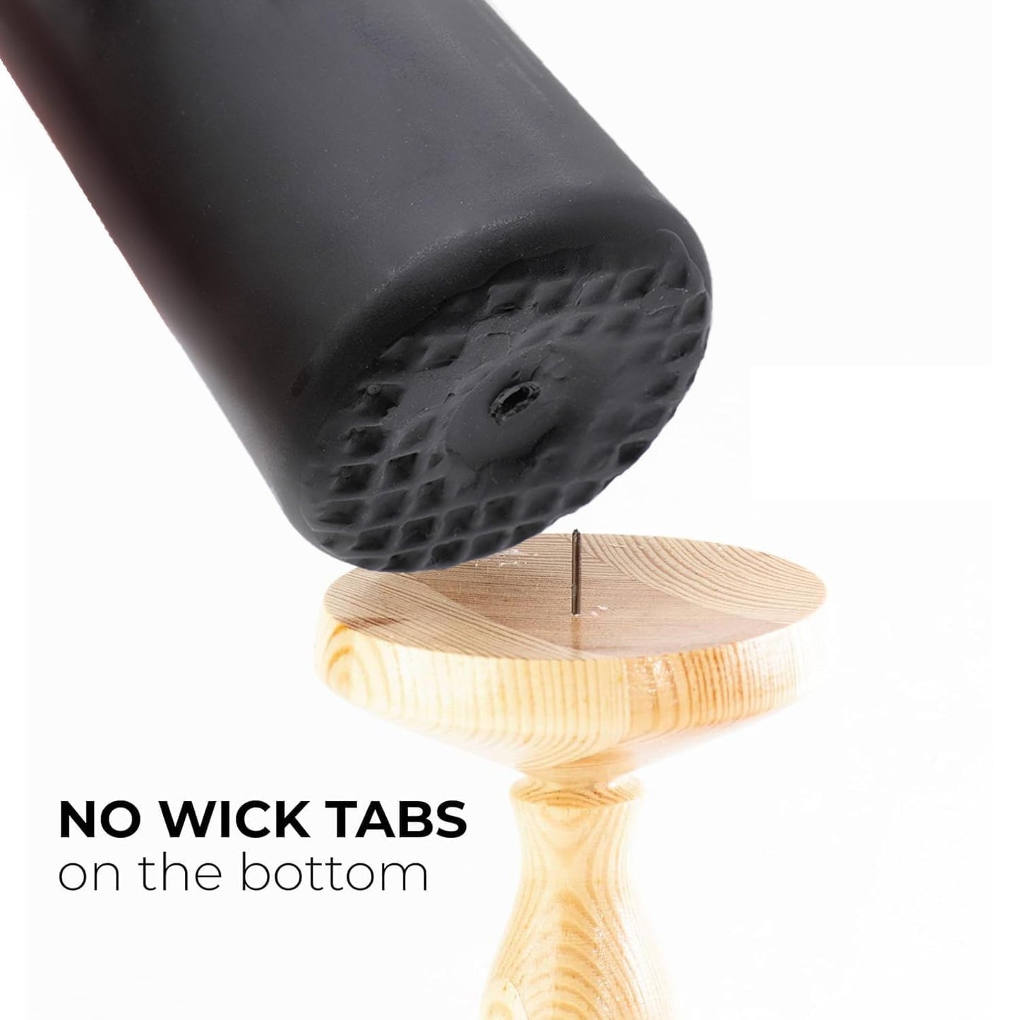 Set of 20 | 2X 4 inch Tall Pillar Candles, Soy Wax. Perfect for Dinner, Home Decoration, Party, Wedding.(Black)