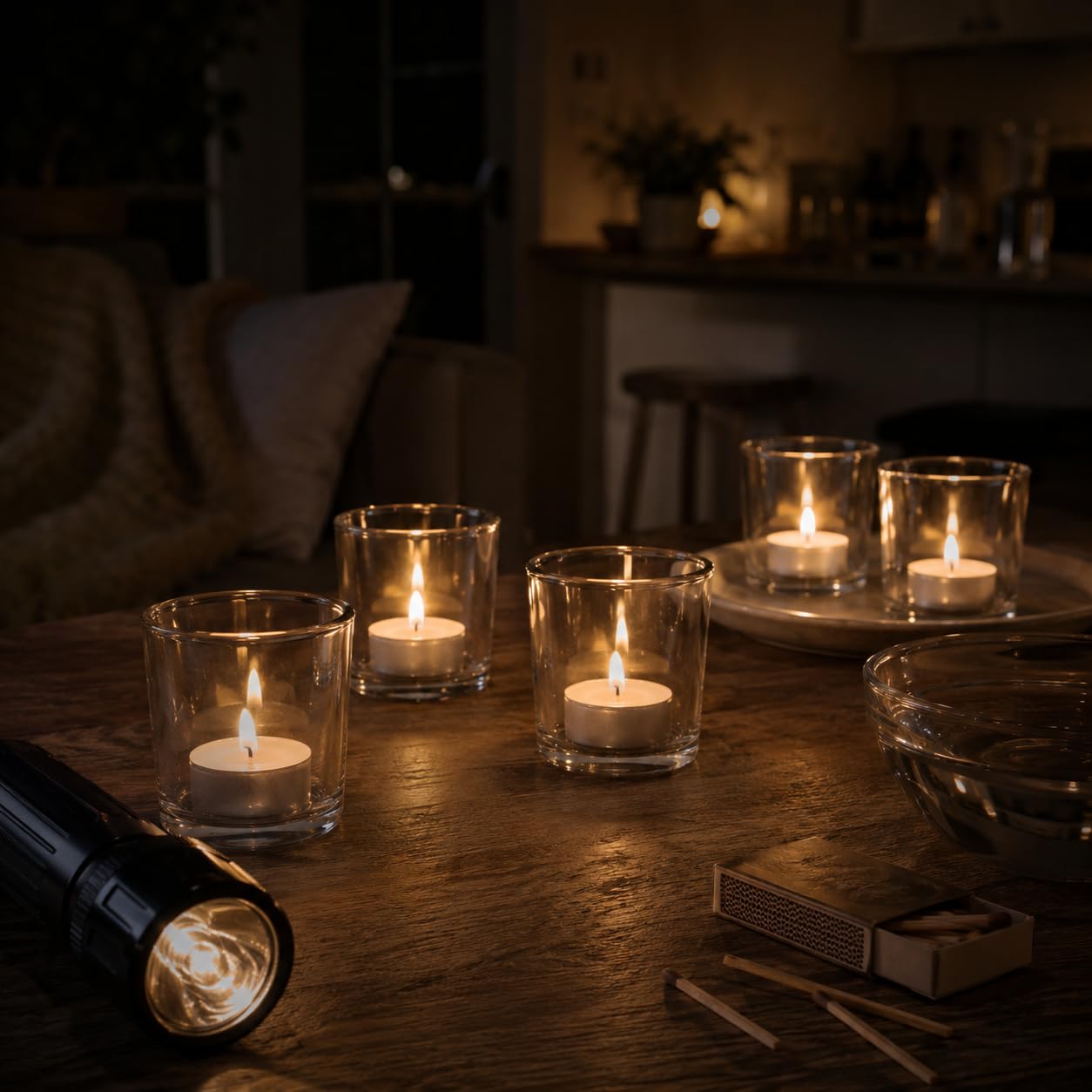 Leor & Lair Bulk Tea Light Candles - 40 Pack - Unscented 4 Hour Tealight Candles Bulk for Weddings Emergencies Spa Decor Centerpieces Dinner & Parties